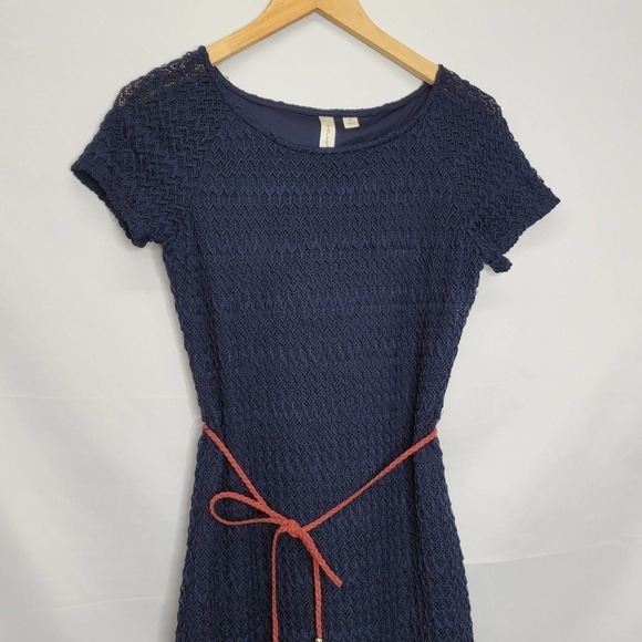 TACERA Cable Knit Short Sleeve Fit & Flare Double Lined Knee Length - Picture 8 of 16